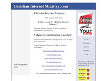 Tablet Screenshot of christianinternetministry.internetminister.org